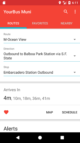 San Francisco Muni Bus Tracker