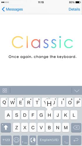 Classic theme Emoji Keyboard