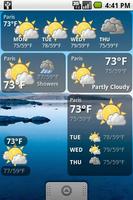 Weather forecast widget