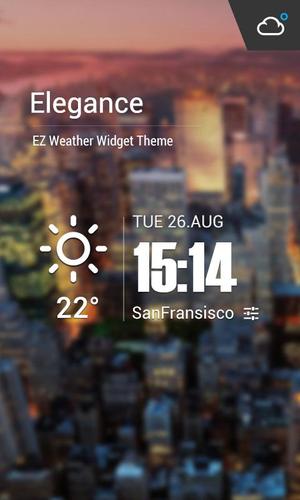 Live weather & Clock Widget