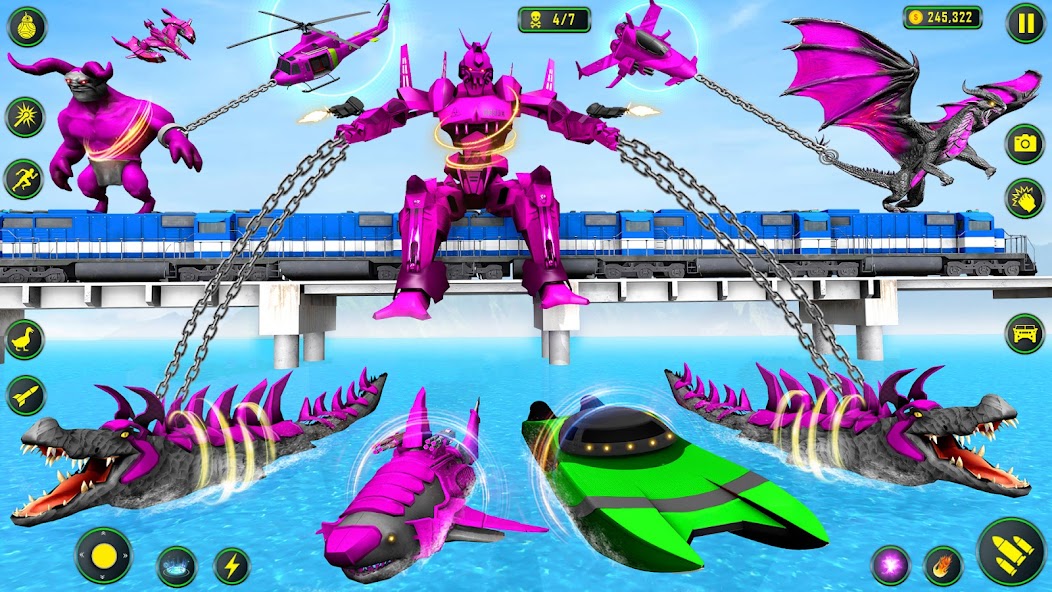 Crocodile Robot Transform Game