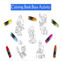 Coloring Book Boy Activity