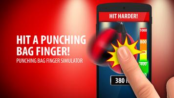 Punching bag finger simulator