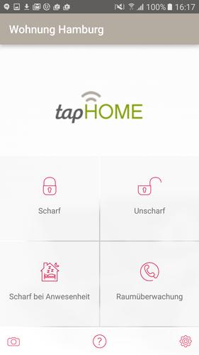 tapHome Home Alarm