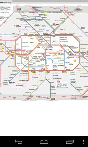 Berlin subway route network