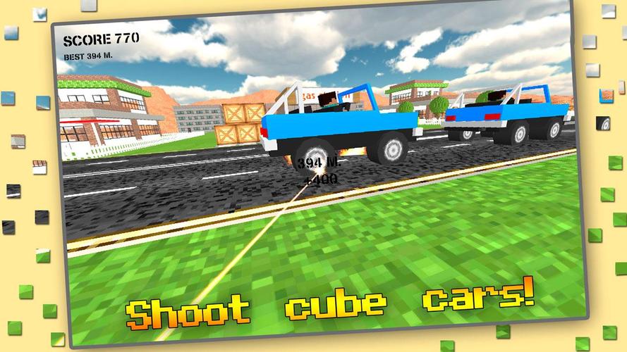 Cube Sniper: Traffic Shooter