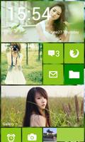 Launcher8 theme Beautiful girl