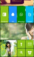 Launcher8 theme Beautiful girl