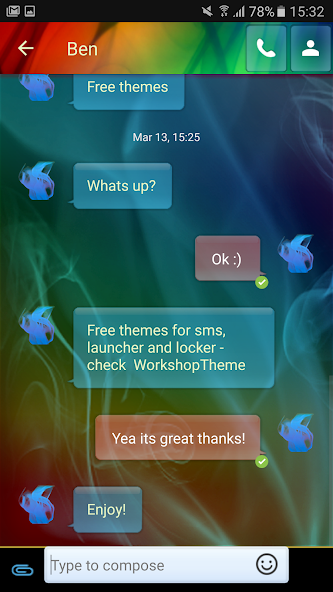 Smoke Fire Theme GO SMS Pro