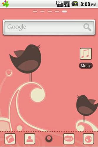 Cute Birdie GO Launcher Theme