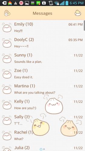 Yummy(Dumpling) go sms theme