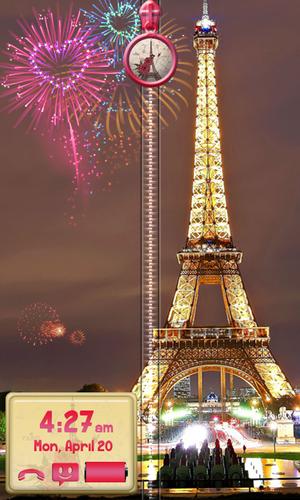 Paris Zipper Lock Screen