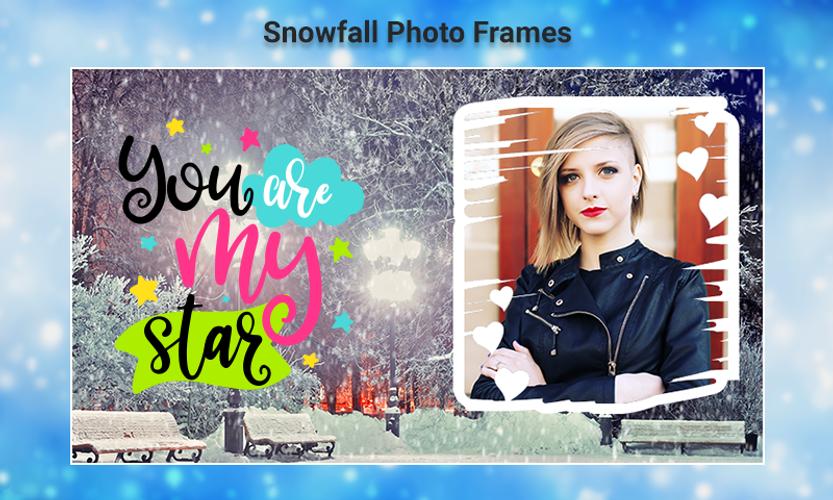 Snowfall Photo Frames