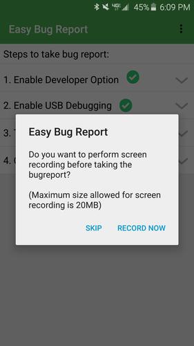 Easy Bug Report