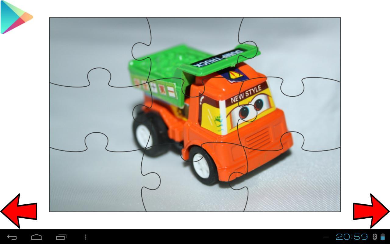 Free racing cars puzzle