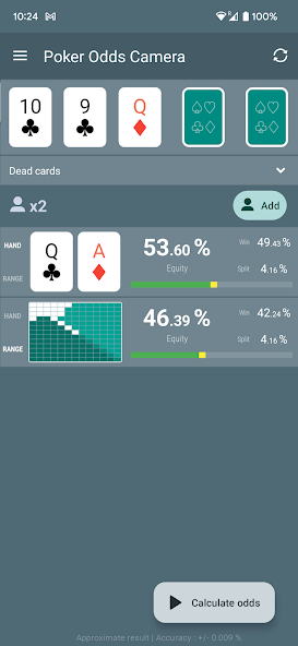 Poker Odds Camera Calculator