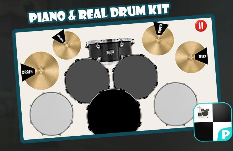 Piano & Real Drum Kit Free