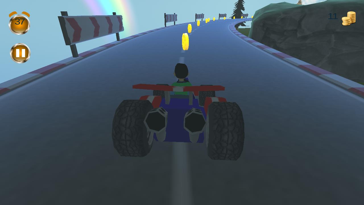 Temple Turbo Car Racing