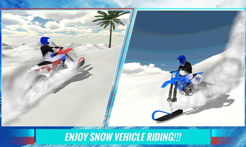 Winter Snowmobile 3D Simulator