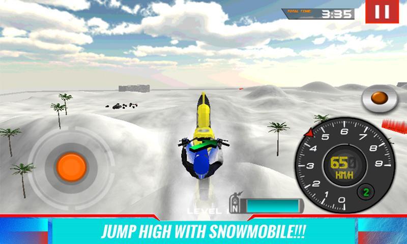 Winter Snowmobile 3D Simulator