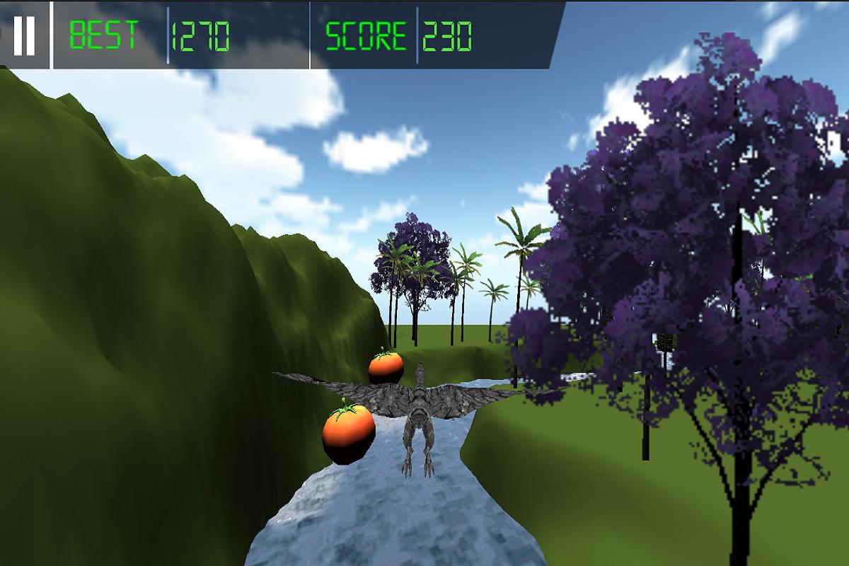 Crazy Dino Flight Simulation