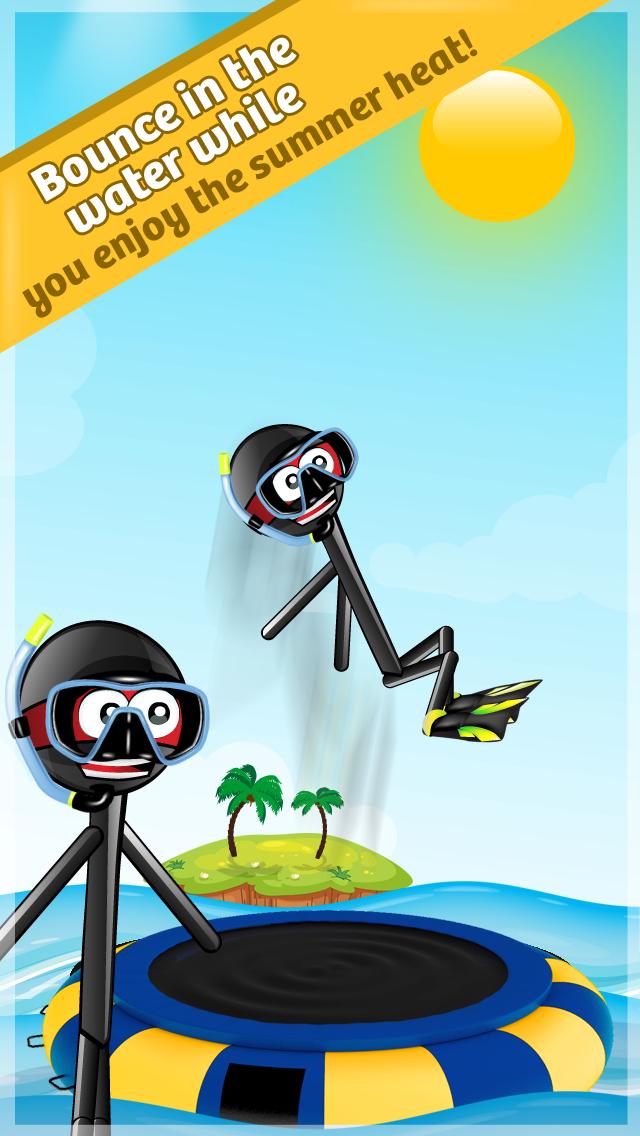 Stickman Water Trampoline FREE