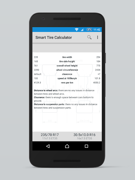 Smart Tire Size Calculator