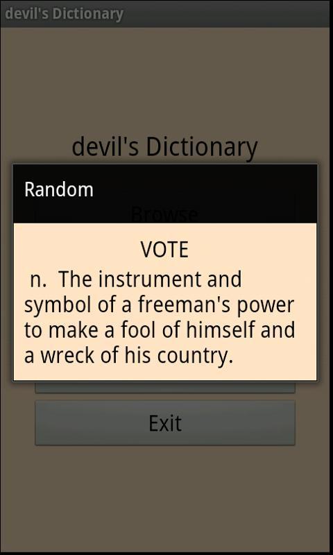 Devil's Dictionary