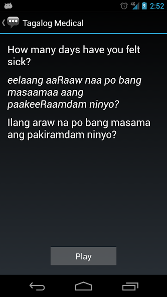 Tagalog Medical Phrases