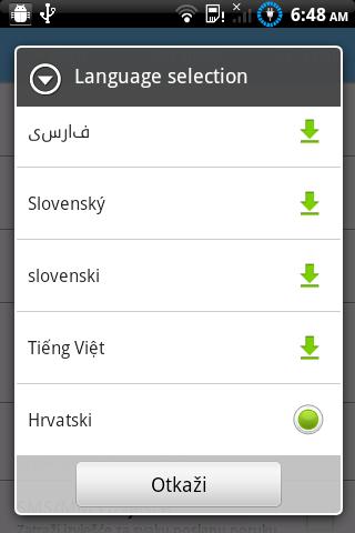 GO SMS Pro Croatian language