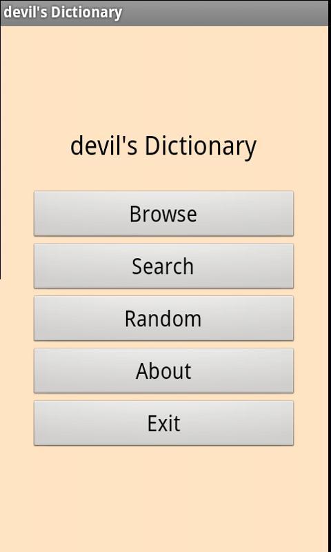 Devil's Dictionary