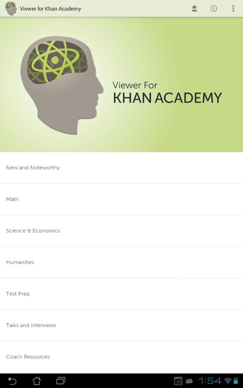 Viewer for Khan Academy