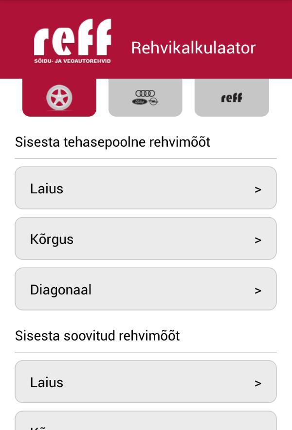 Reff.ee rehvikalkulaator