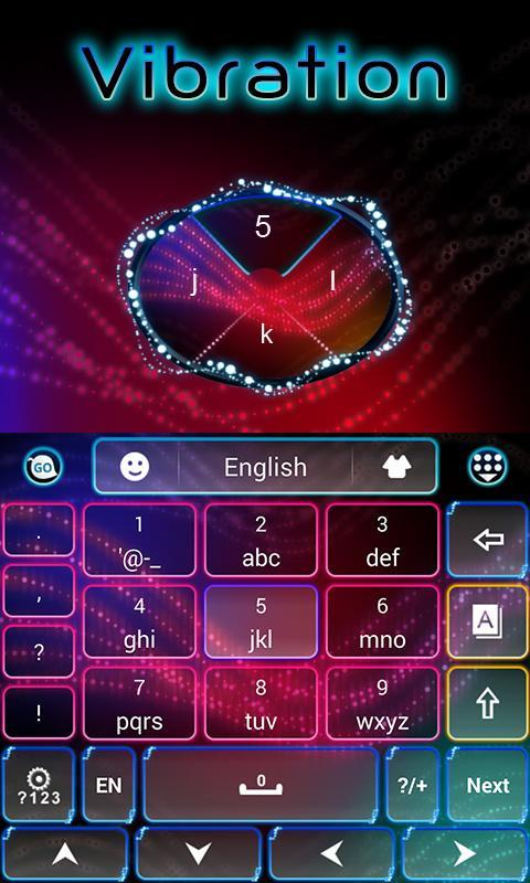 Energy Vibration Keyboard Theme