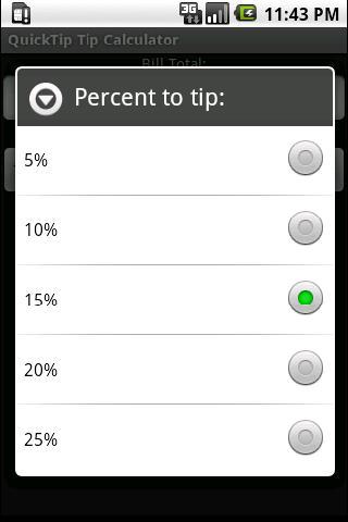 QuickTip Tip Calculator