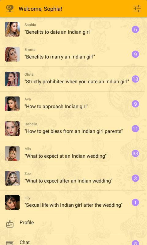 Dating with Indian girls