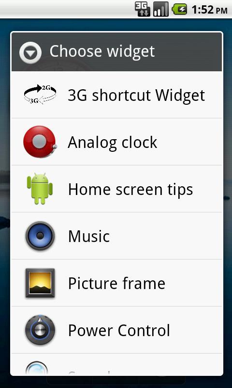 3G 2G Switch ON OFF Widget