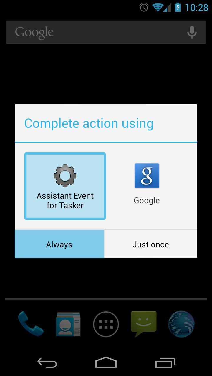 Assistant Event for Tasker