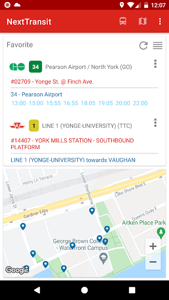 Toronto - GTA Bus Schedule