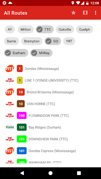 Toronto - GTA Bus Schedule