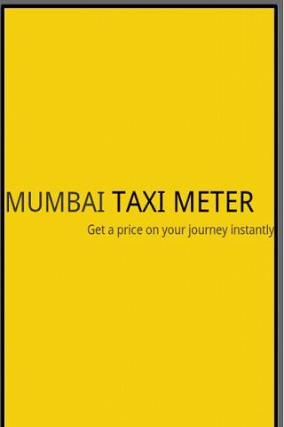 Mumbai Taxi Meter Latest Card