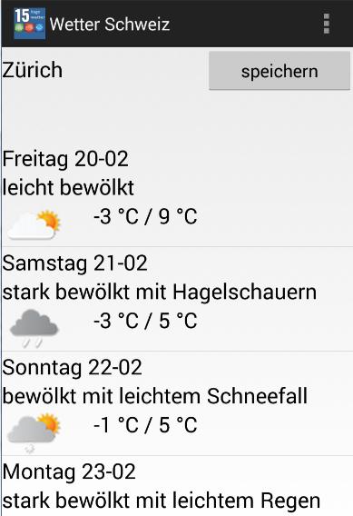 15 Tage Wetter Schweiz