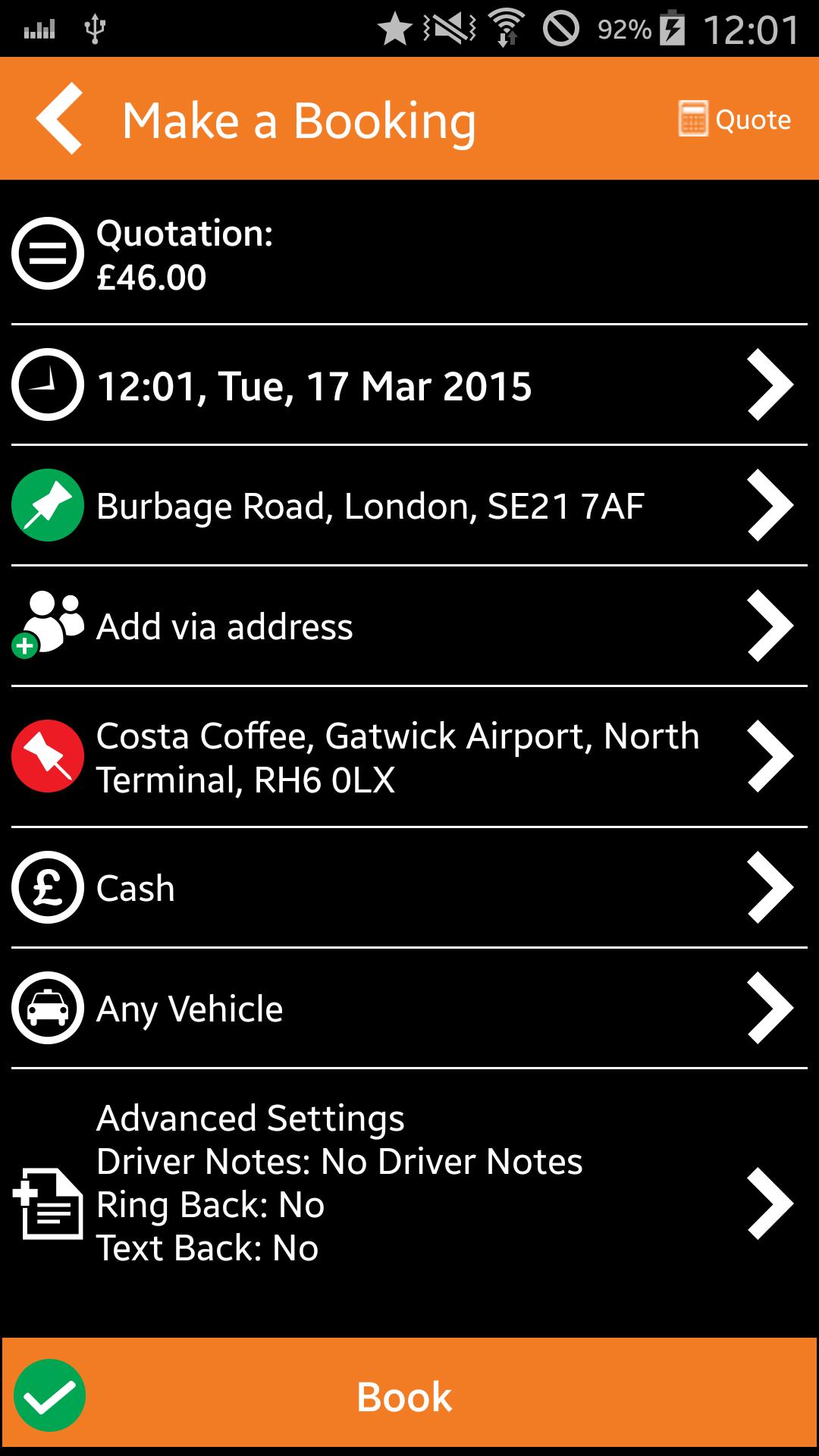 KVC LONDON MINICABS & TAXIS