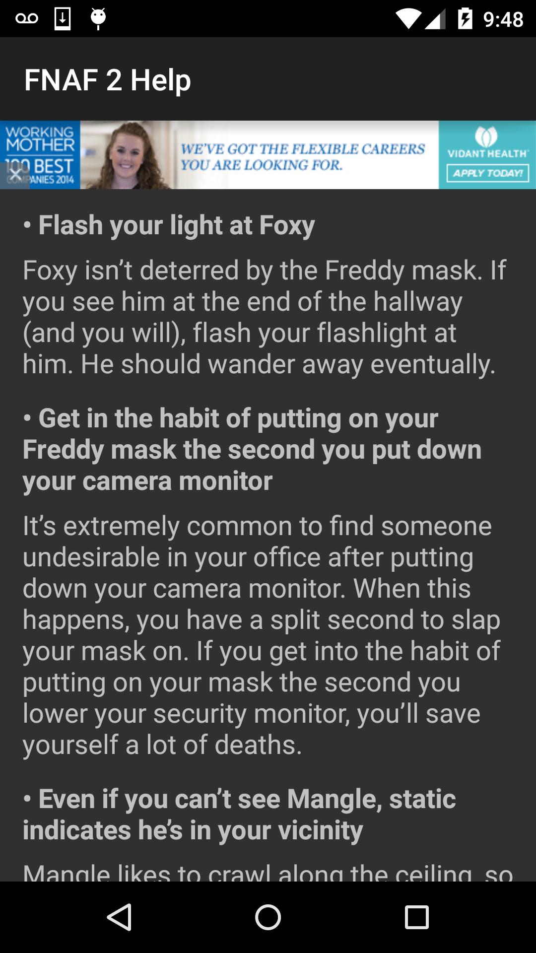 FNAF 2 Help