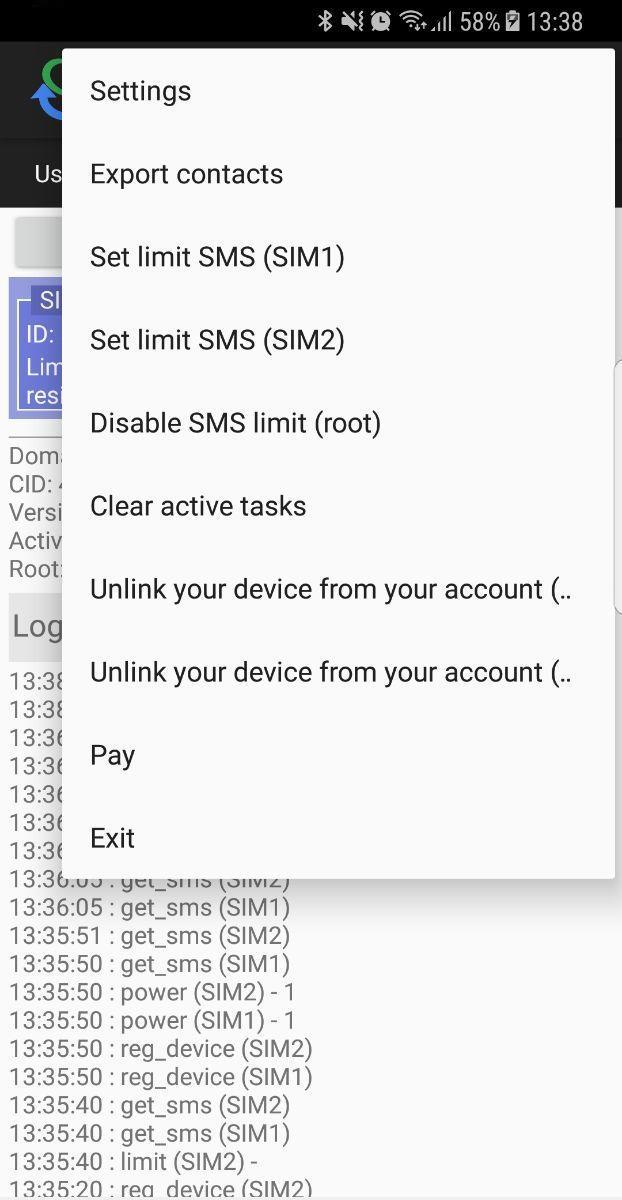 SMS bulk mailings (SMS gateway on your phone)