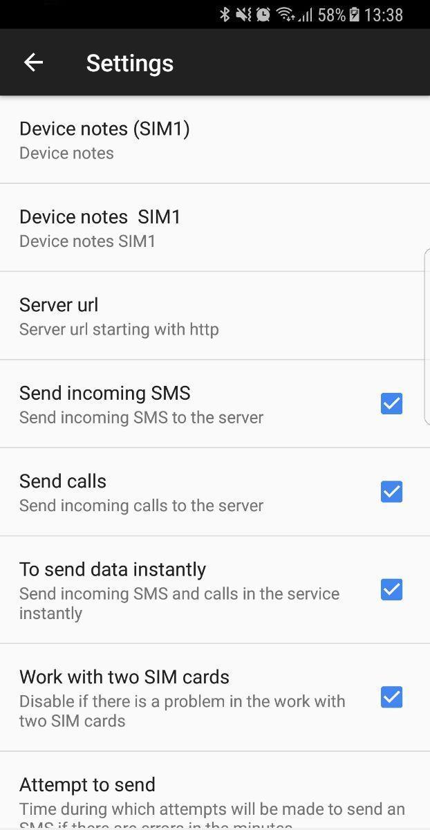 SMS bulk mailings (SMS gateway on your phone)