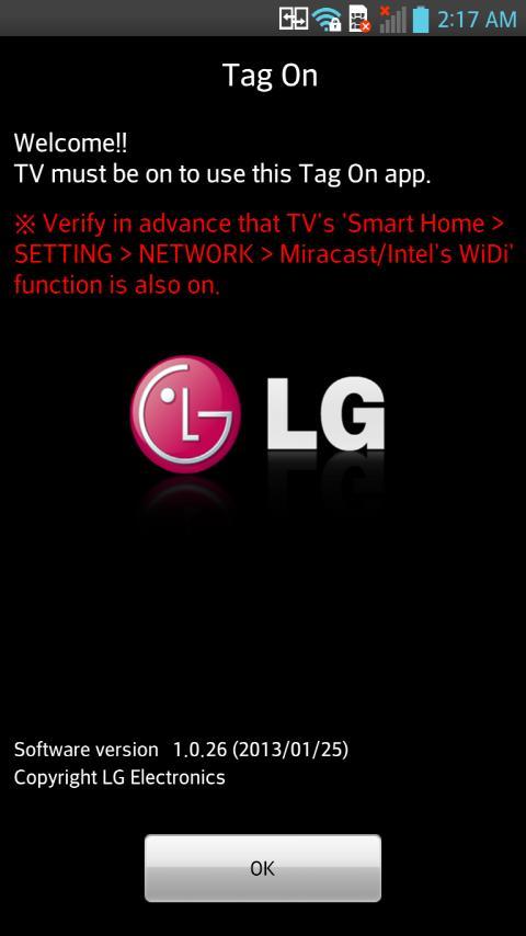 LG TV Tag On