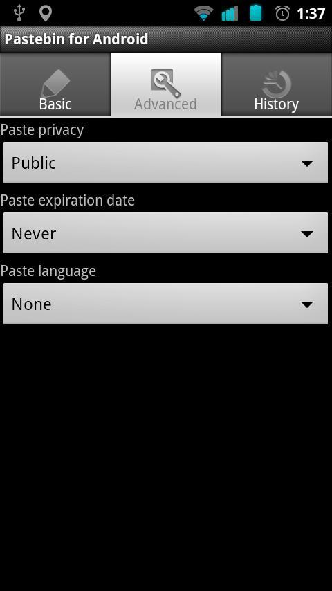 Pastebin for Android