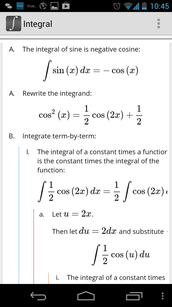 Differentiate or Integrate