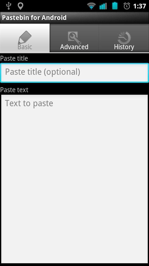 Pastebin for Android